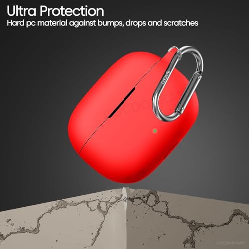 Image of Soft Silicone Case Cover for Realme Buds T310 | Buds N1 - Red