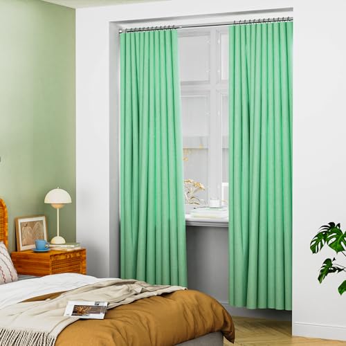 Moforoco Tension Shower Curtain Rod-34 to 64 Inches, Adjustable Shower Curtain Rods for Bathroom. No Drill Tension Rods for Windows & Closet Rod for Hanging clothes (Silver, 34-64) - Thumbnail 6