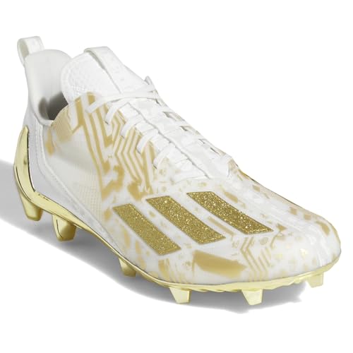 adidas Mens Adizero 12.0 Mismatch Football Sneakers Shoes - Gold, White2