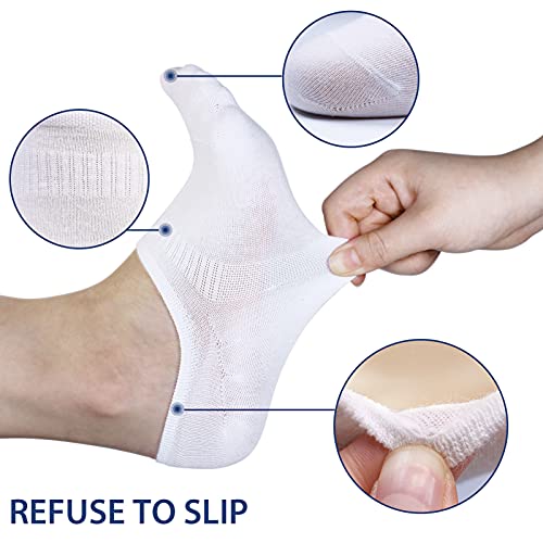 Image of Socks Womens No Show Low Cut Anti-Slid Non Slip Cotton Sock 6 Pair Pack