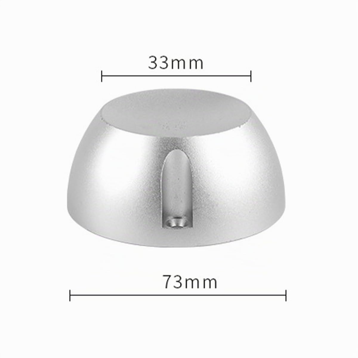 Détacheur d'étiquettes de sécurité magnétique EAS pour vêtements avec revêtement magnétique en aluminium, métal gris argenté, forme ronde