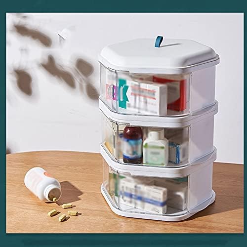 Cosmetic Boxes Multi Layer Desktop Dressing Table Transparent Dressing Table with Lid Storage Nail Polish Cosmetic Mask Lipstick Storage Box Cosmetic Display Cases(B) (A)