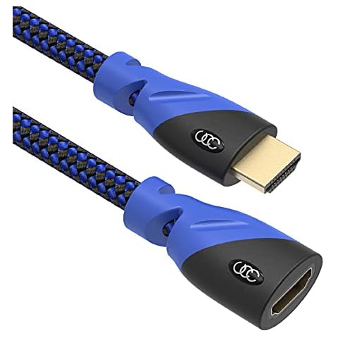 Ultra Clarity Cables HDMI Extension Cable 10ft - 4K Male to Female Extender - 10 Feet Cover