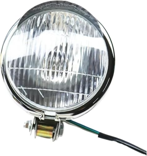Phare de moto chrome 5.5 pouces en acier pour custom Vstar XVS et Virago Chopper