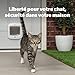 PetSafe Microchip Cat Door, Exterior or Interior Pet Door - Multi-User RFID Access Up to 40 Pets, 4-Way Locking, Weatherproof, DIY Easy Install, Hardware Kit; Privacy for Cat Litter Box or Pet Feeder