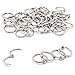 SWZHAI 50 Pcs Binder Rings 0.5 Inch, Nickel Plated Steel Paper Rings Office Book Rings Small Key Rings, Metal Loose Leaf Binder Rings Clips for Index Cards