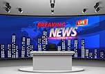 CORFOTO 2.5x1.8m Breaking News Photo Backdrop News Station Backdrop 3d News Studio Backdrop News Channel Backdrop Program Studio Background For Photography Live Video Decor Supplies