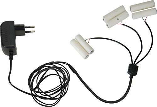 Preisvergleich Produktbild Strombetrieb für Batterieartikel, ersetzt 3x 2 AA