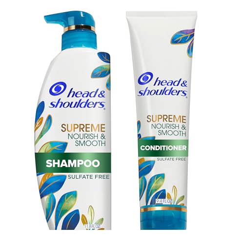 Head and Shoulders Supreme Scalp Care and Dandruff Treatment Shampoo and Conditioner Bundle, with Argan and Jojoba Oil, Nourish and Smooth Hair and Scalp（Amazon）
