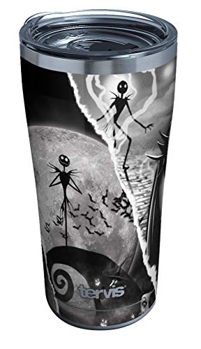 Tervis Disney - Nightmare Before Christmas Triple Walled Insulated Tumbler Travel Cup Keeps Drinks Cold & Hot, 20Oz, Stainless Steel #TOP15