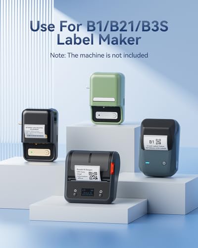 Image of NIIMBOT Thermal Label Maker Paper 50x30 mm 230 Labels /Roll White 3Packs, for B1 B21 B31 B3S K3 Label Maker | Labels for NIIMBOT B1 B2 B21 B31 B3S K3 B4 Label Maker
