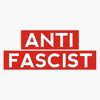 Anti Fascist Sticker Vinyl Decal Bumper Sticker 5"