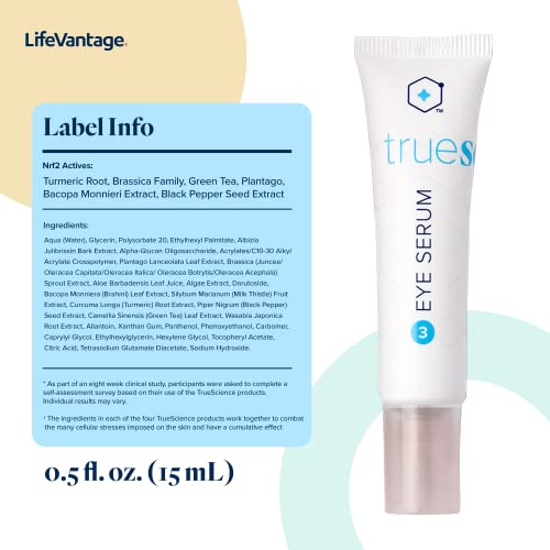 Eye Serum (15Ml) Truescience Eye Serum By Lifevantage, Visibly Brightens, Tightens, Dark Circles, Under Eye Areas, Eye Puffiness Reducer With A Science-Backed Serum Featuring Powerful Nrf2 Technologies #TOP1