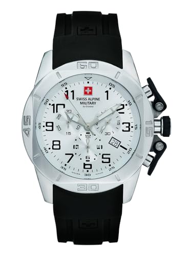 Swiss Alpine Military Herren Uhr Chrono 7063.9833SAM Silikon
