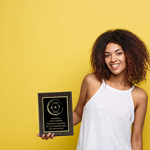 Custom Laser Engraved Plaque Awards (6" X 8") #TOP3