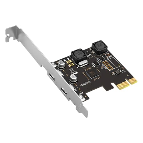 Tarjeta de expansión USB 3.1 con 2 puertos tipo C PCIe para PC de escritorio con soporte UASP