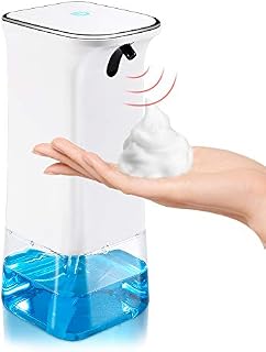 YINEME Automatic Foaming Hand Soap Dispenser Touchless with 12oz for Bathroom Kitchen