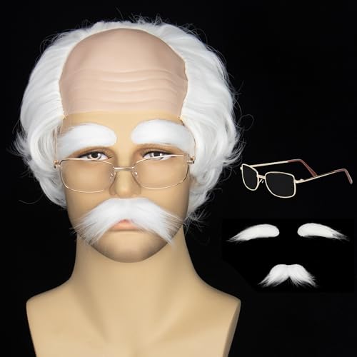 Miss U Hair Old Man White Wig