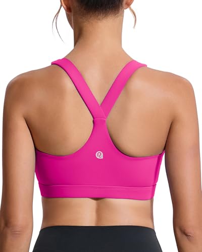 RUNNING GIRL High Impact Sports Bras for Women,Square Neck High