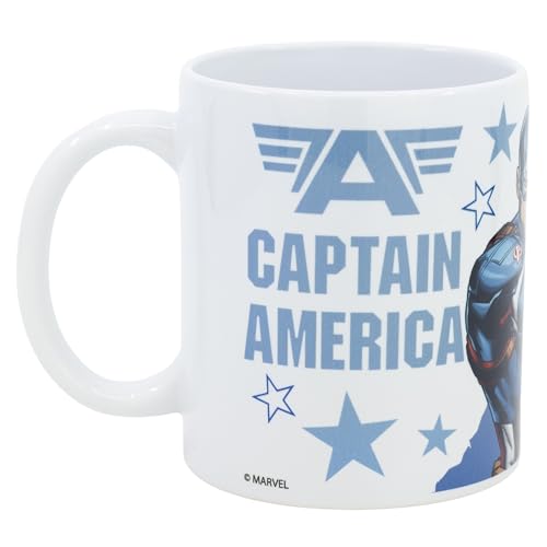 Stor Tasse à Sublimation en céramique de 325 ML dans Une boîte Cadeau de la Marque Avengers Captain America Shield Attack