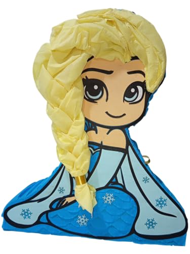 Piñata en carton princesse de glace, 50 cm, sans rembourrage, pour fête d'enfant
