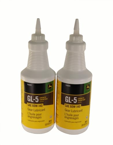 John Deere OEM GL-5 Synthetic Gear Lubricant TY26372 (2-Pack)