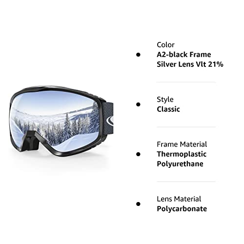 Findway Ski Goggles Otg - Over Glasses Snow Snowboard Goggles For Men Women Adult- Anti-Fog 100% Uv Protection Wide View #TOP6