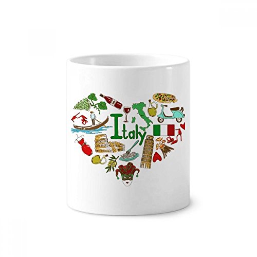 Tasse blanche Italie pour ranger vos stylos et savourer votre café de 350 ml sans encombre