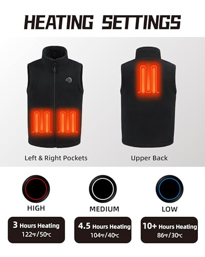 Kids Heated Vest,Fleece vest for Boys, Electric Heating Warming Vest for girls with 5V Battery Pack.2