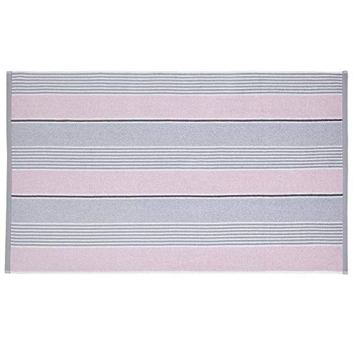 Catherine Lansfield Textured Stripe Hand Towel Pink