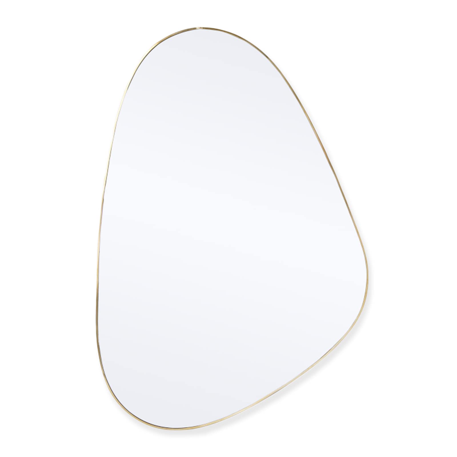 suruimIrregular Wall Mirror, Asymmetrical Mirror Large Unique Vanity Body Mirror Gold Bathroom Wall Mounted Mirror Modern Shaped Dressing Mirror for Living Room Entryway (30X20in)