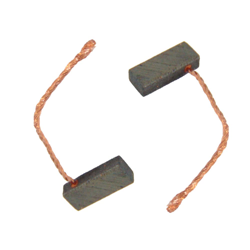 Spazzole Di Carbone Bronzo 6x6x15mm Con Cavo 50mm, 12-24V Per Motori Auto: Soffiatore, Ventola, Alzacristalli, Tergicristallo, Pompa Acqua