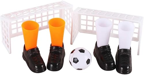 HDouii 1 Set Finger-Fußbälle, lustiges Finger-Tischspiel-Set mit Zwei Toren für Fans, Club, Party, Geschenke, Fußballprodukte, Fußballspiele