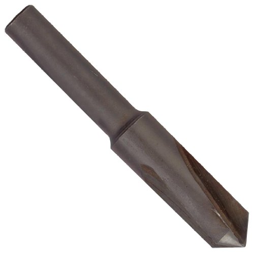 Chicago Latrobe 213 High-Speed Steel Countersink, Black Oxide Finish, 3 Flutes, 82 Degrees, Round Shank, 3/8