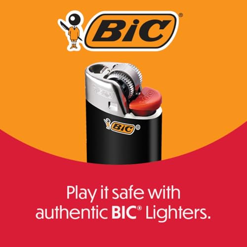 BIC Pocket Lighter, Special Edition Favorites Collection, Assorted Unique Lighter Designs, 50 Count Tray of Lighters