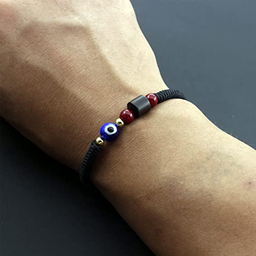 2PCS Handmade Evil Eye Bracelets Adjustable Red String Bracelet Kabbalah Lucky Protection Matching Bracelets for Couple Lover Family Friends Women Men Jewelry Gift3