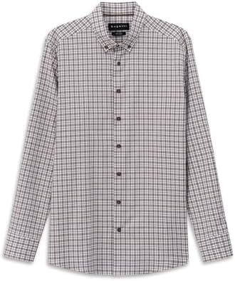 bugatti Herren Hemd Langarm 9350-18400E Modern Fit kariert Button-Down-Kragen Baumwolle Easy-Care Funktion