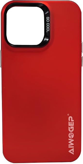 Phone Case Phone Cover for iPhone 15 Case Support Magnetic Charging Military Grade Drop Protection Anti Yellowing Cell Phone Cover - Rugged Sturdy Shockproof Protective Bumper - 6.1 Inch Red