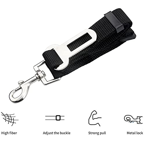 Miniatura 5 de Cinturón De Seguridad De Coche Para Perros, Arnés Del Cinturón De Nylon Ajustable Universal Para Trasportar Mascotas Más Duradero Versión Mejorada