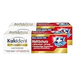 Kukident Crema adhesiva profesional para dentaduras postizas, agarre extrafuerte, efecto rápido y duradero, 2 x 40 g