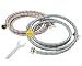 Washing Machine Hose Stainless Steel - 90 Degree Braided Water Supply Line - Burst Proof 2 Pack - Commercial Grade Metric Fittings + Wrench for Easy Installation (8ft)