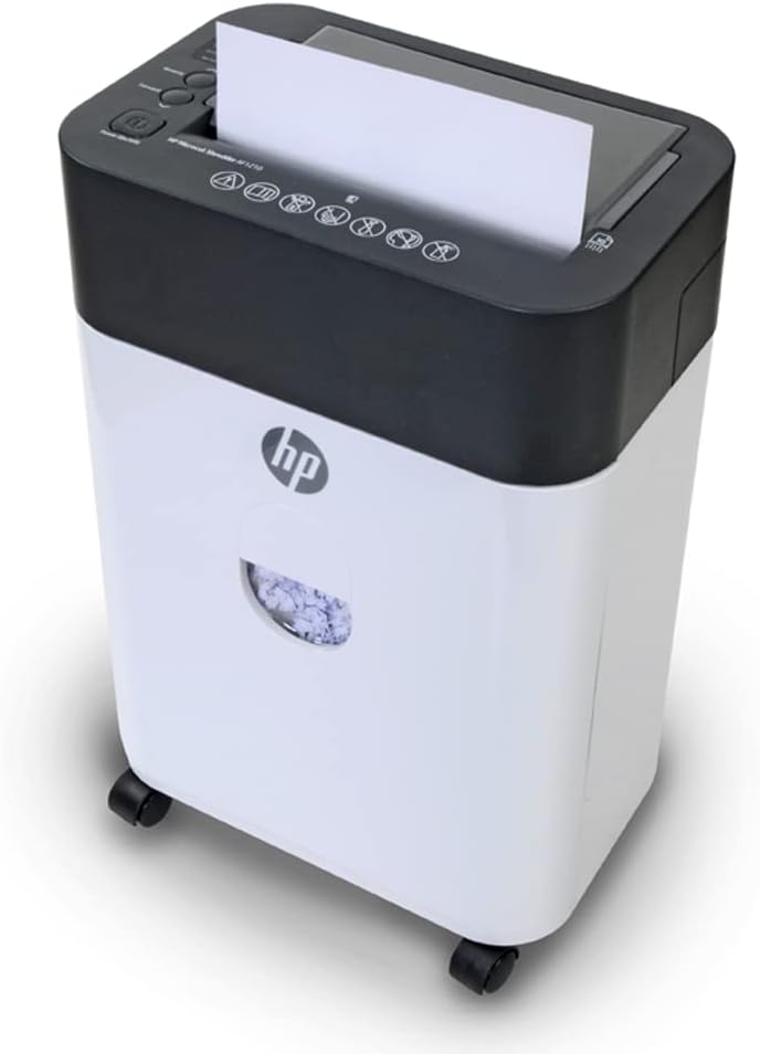 HP - Paper Shredder Micro Cut, 120-Sheet Auto Feed, Shreds Credit Cards & Staples, Heavy Duty Paper Shredder for Home Use with 4.5 Gallon Basket