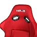 NRG Innovations NRG-FRP-300RD Fiber Glass Fixed Back Bucket Racing Seat(Large),4 pt Harness Compatibility, Red Seat Cover, 23