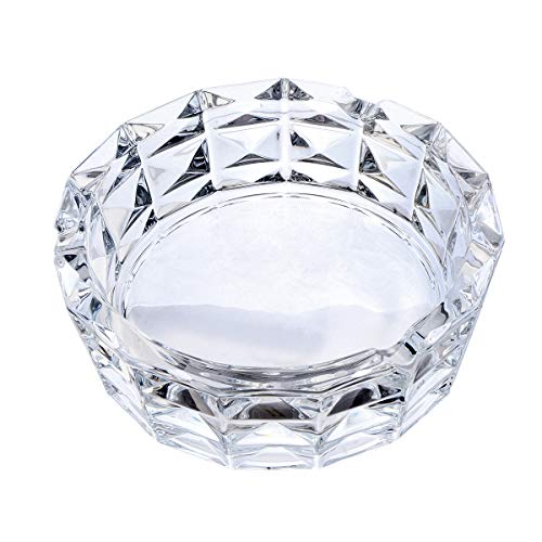 Cendrier en verre transparent lavable pour éliminer les cendres facilement - 4