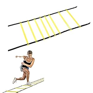 DaMohony Speed Agility Ladder, Adjustable Soccer Agility Ladder for high Intensity Training Boxing, Soccer, Football, Lacrosse, Ice Hockey | 4M/13FT | 5M/16.4FT | 6M/19.7FT | 8M/26FT
