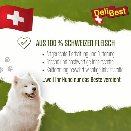 DeliBest Light Knabberohren gourmet I Dental Sticks I Hundesnacks getreidefrei I Rinderohren für Hunde I Rinderohren getrocknet I Hundezahnpflege Snack 500g