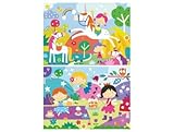 2 puzzles Monde magique : licornes et fées - .