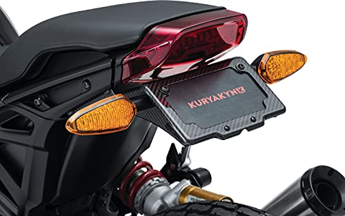 Kuryakyn 7634 Motorcycle Accessory: License Plate Mount For Indiance Ftr, Carbon Fiber, Black #TOP3