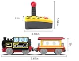 Motorized Train for Wooden Track, Remote Control Train with Magnetic Connection, Battery Operated Locomotive Train for Toddlers, Compatible with Thomas, Brio, Chuggington - Image 7
