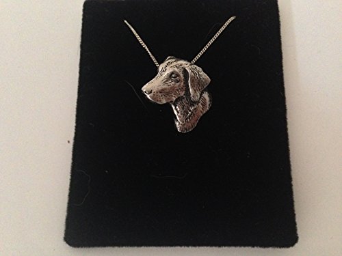 Pendentif Labrador en argent 925 fait main avec sa chaîne et son écrin chic